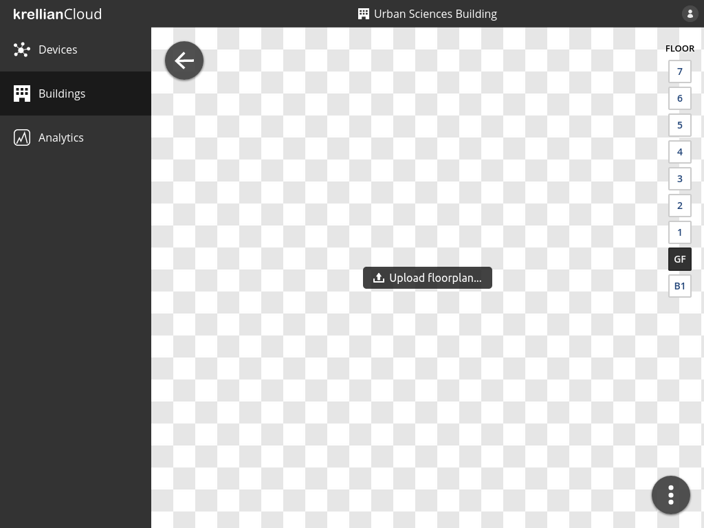 Screenshot of the upload floorplan button
