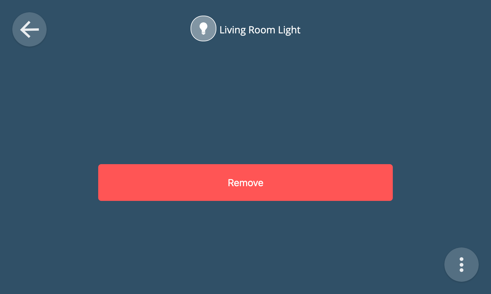 Screenshot of the confirm remove thing dialog with a remove button