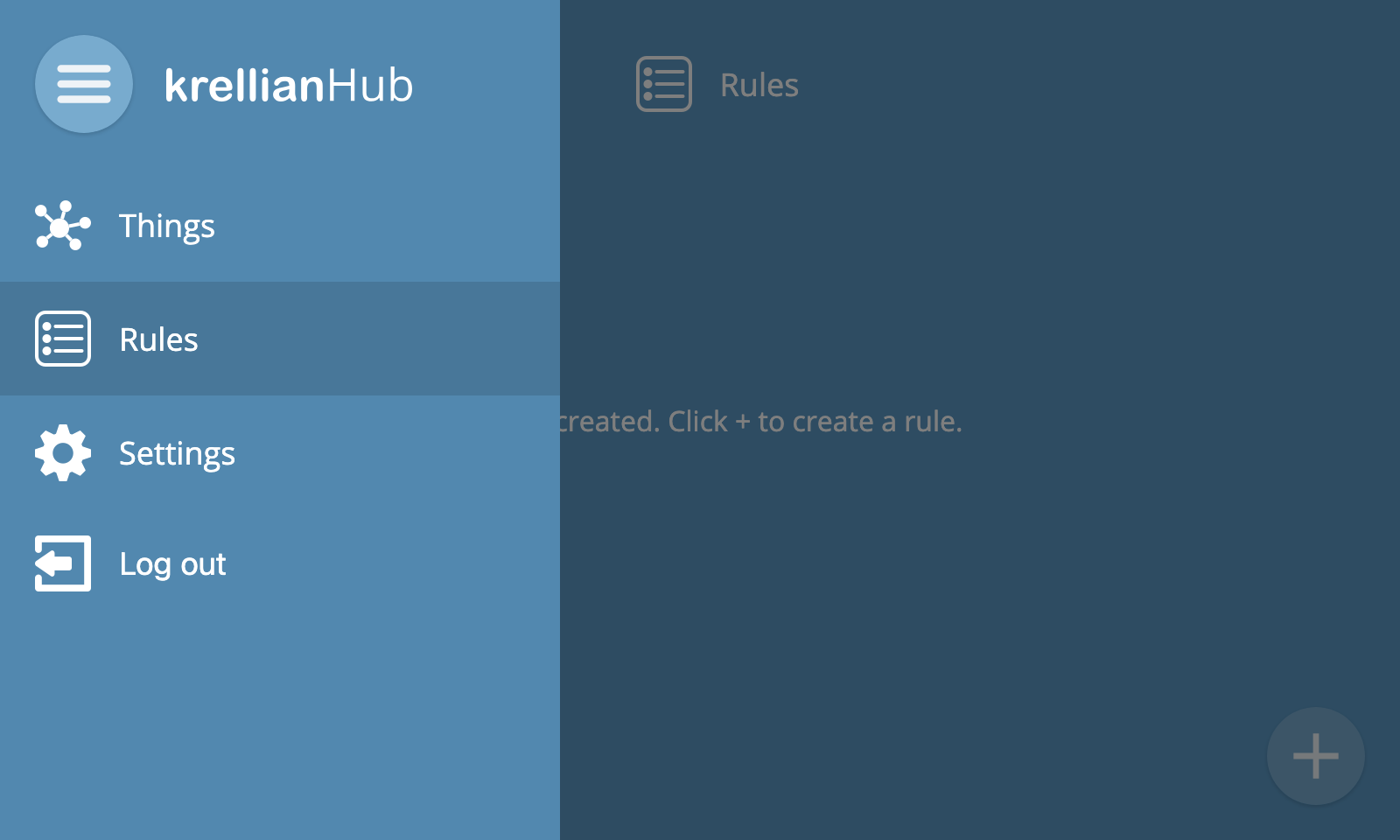 Screenshot of the main menu with the Rules option selected